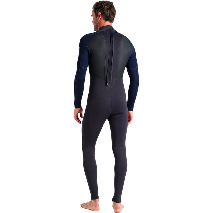 2024 C-Skins Mens Element 3/2mm Back Zip Wetsuit C-EL32STM - Anthracite / Slate / Lime